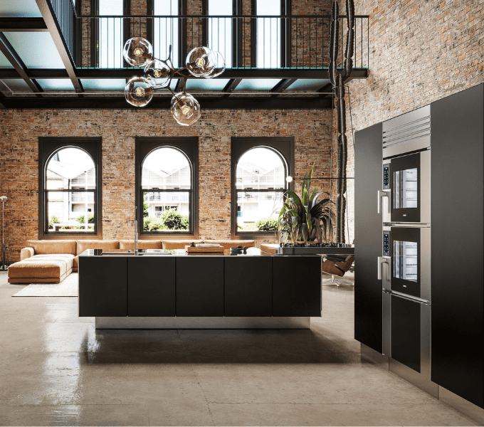 Unox Casa Model 1 in an industrial-style loft in Amsterdam